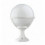 Borne basse de forme ronde - Pôle classique CLIC-CLAC GLOBO IP43 E27 42W - mat coloris blanc- hauteur 42 cm