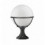 Borne basse de forme ronde - Pôle classique CLIC-CLAC GLOBO IP43 E27 42W - mat coloris blanc- hauteur 42 cm