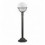 Luminaire sur Mat de forme ronde - Pôle classique CLIC-CLAC GLOBO IP43 E27 42W - mat coloris noir- hauteur 106 cm