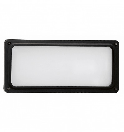 Encastré mur COC IP65 E27 42W - thermo plastic-IK08 Noir