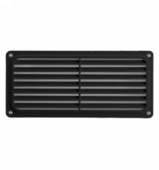 Encastré mur COC IP65 E27 42W - thermo plastic-IK08 Blanc- fourni avec sa grille de diffusion coloris noir