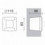 Encastré mur DEVON IP66 GX53 LED T2 3W 3000K blanc- 115*83 mm - CCT
