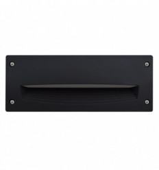 Encastré mural rectangulaire DEVON IP66 LED 3W 3000K - 293*113 mm -CCT- asymétrique- Noir