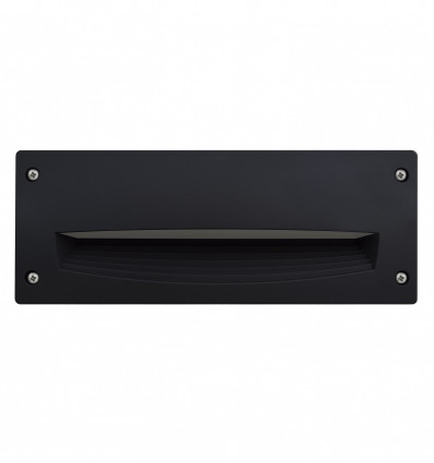 Encastré mural rectangulaire DEVON IP66 LED 3W 3000K - 293*113 mm -CCT- asymétrique- Noir