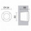 Encastré mur DEVON IP66 GX53 LED T2 3W 3000K Noir- diamètre 134 mm - CCT