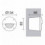 Encastré mur DEVON IP66 GX53 LED T2 3W 3000K noir - diamètre 134 mm - CCT-ik10 faisceau asymétrique