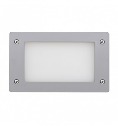 Encastré mur DEVON IP66 GX53 LED T2 3W 3000K Gris