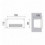 Encastré mural asymétrique DEVON IP66 LED 3W - 188*1133 mm -CCT-gris 