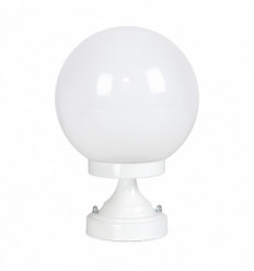 Borne classique GLOBI IP43 E27 42W BLANC 