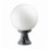 Borne classique forme boule INDURA GLOBO IP65 E27 diamètre 300 mm Coloris noir hauteur totale 450 mm