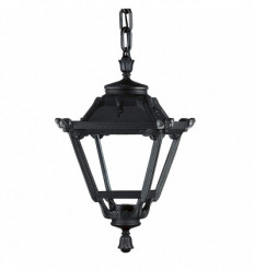 Suspension classique INDURA MINI 4 IP55 à équiper d'une ampoule E27 coloris Noir Hauteur 480 mm