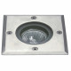 Encastré au sol CARRE BORA IP67 GU10 4.50W Acier inoxydable- IK10 - diamètre extérieur 110 mm - résistant à 2000 kg