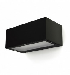 Applique murale rectangulaire éclairage vers le bas ISORA - NOIR - aluminium.IP65I -LED SMD 8.70W 3000K-1500 lumens 