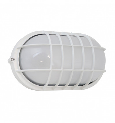 Applique ovale IVER IP55 LED SMD AC 13W 4000K Blanc en aluminium 
