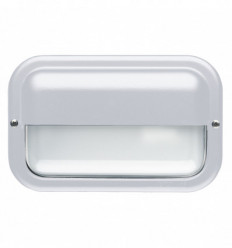 Applique murale rectangulaire en aluminium avec visière- KAPPA IP55 LED SMD AC 9W - 1240 lumens - 4000K- coloris blanc 