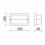 Applique murale rectangulaire en aluminium avec visière- KAPPA IP55 LED SMD AC 9W - 1240 lumens - 4000K- coloris blanc 