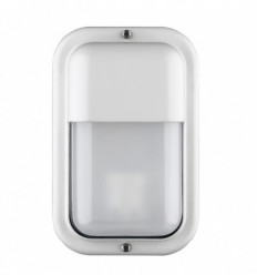 Applique murale rectangulaire en aluminium avec visière- KAPPA IP55 LED SMD AC 9W - 1160 lumens - 3000K- coloris blanc