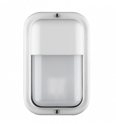 Applique murale rectangulaire en aluminium avec visière- KAPPA IP55 LED SMD AC 9W - 1160 lumens - 3000K- coloris blanc