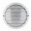 Applique murale avec visière LASER IP65 E27 Blanc de forme ronde diamètre 270 mm