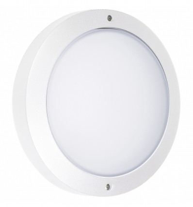 Hublot ROND Aluminium PAMPERO IP65 E27 11W Blanc- Diamètre 270 mm