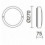 Hublot ROND Aluminium PAMPERO IP65 E27 11W Blanc- Diamètre 270 mm