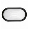 Hublot ovale PLAFF blanc IP65 ik 10 - E27 largeur 330 mm coloris Noir