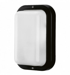 Applique ou hublot PRIMA rectangulaire IP44 E27 Noir