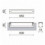 Encastré de sol PUELCHE IP67 LED SMD 15x1W - 1110 lumens - 4000K-23 W -dimensions de perçage 630*85 mm - résistant à 500 kgs