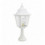 Borne classique décorative ROB IP43 - E27 - blanc style rustique - finition verre gelé- hauteur totale 592 mm