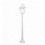 Borne classique décorative ROB IP43 - E27 - blanc style rustique - finition verre gelé- hauteur totale 1210 mm