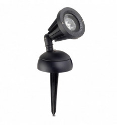 Spot piquet orientable 180 ° - IP65 - 240V - GU10 - Noir - SENDAI