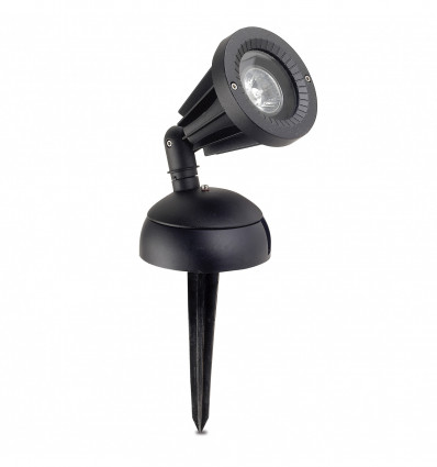 Spot piquet orientable 180 ° - IP65 - 240V - GU10 - Noir - SENDAI