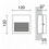 Encastré mural asymétrique SLIM - fixation en saillie - IP65 LED SMD 3W - 4000K - 389 LUMENS Anthracite