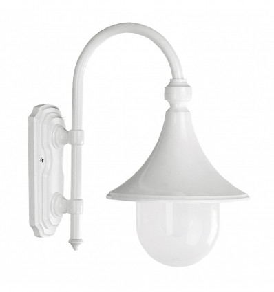 Applique extérieure TROM IP43 E27 42W Blanc hauteur 480 mm.