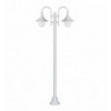 Lampadaire extérieur TROM - 2 LANTERNES -IP43 2*E27 42W BLANC