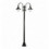 Lampadaire extérieur TROM - 2 LANTERNES -IP43 2*E27 42W livré avec son mat- Noir