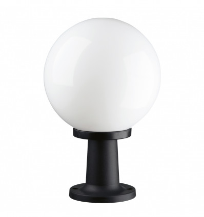 Borne en forme de boule- en résine diamètre 250 mm- hauteur 400 mm -IP43- Coloris blanc -modèle VIC