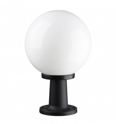 Borne en forme de boule- en résine diamètre 400 mm- hauteur 500 mm -IP43- Coloris blanc -modèle VIC