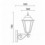 Lanterne 6 faces Classique VILLA BIG IP43 E27 hauteur de 76 cm