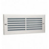 Encastré mural rectangulaire XALOC IP44 E27 20W - 72 degrés - 233*101 mm -20W-Acier inoxydable- grille 