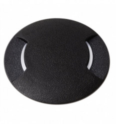 Encastré de sol BELGRADO- IP67-Résine- diamètre perçage 147 mm - résistant à 500 kgs- CCT- GU10-2 faisceaux d'émission-noir