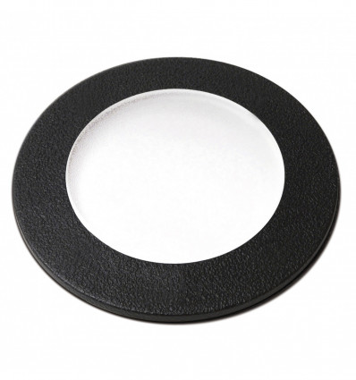 Encastré de sol BELGRADO- IP67-Résine- diamètre perçage 117 mm - résistant à 500 kgs- CCT- GU10-NOIR