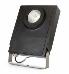 Projecteur à étrier LISBOA - 39 w - 6400 lumens - 4000 k - IP66 - IK10 - Noir - Cable 2.50 m - orientable à 220 °