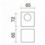 Spot de plafond BRICK LED SMD 3W 3000K Blanc- éclairage vers le bas en aluminium