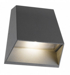 Applique extérieur ARTAL IP54 LED COB 7W 3000K coloris Anthracite- fabrication en aluminium. Eclairage vers le bas avec son ang