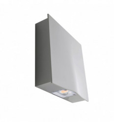 Applique ALDIOLA IP66 LED COB 12W 3000K Gris - 1800 lumens - éclairage vers le bas