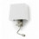 Applique murale Led liseuse FIRENZE tissu et métal Nickel satin- forme demi rond- 2 prises USB + 2 interrupteurs