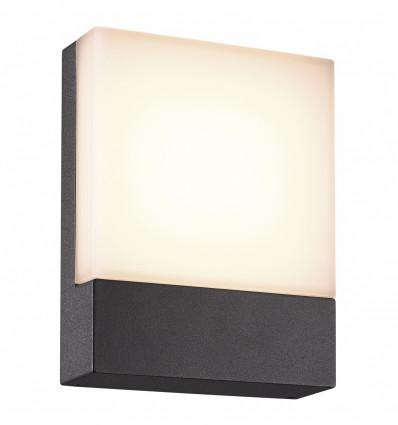 Applique rectangle CENADI- aluminium - coloris blanc et anthracite- IP54 LED SMD 6W 3000K Anthracite indice de protection IP 