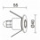 Encastré mur DONISI IP65 LED SMD 1W 3000K Acier inoxydable