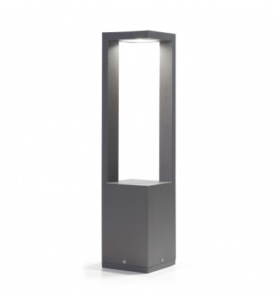 Borne ADRANO IP54 LED COB 8W 3000K Anthracite Hauteur 65 cm - éclairage deux faces